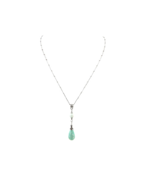 Exclusive pendant "Tanita" Amazonite drop