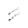 Exclusive earrings &quot;Oman&quot; Quartz galtovka