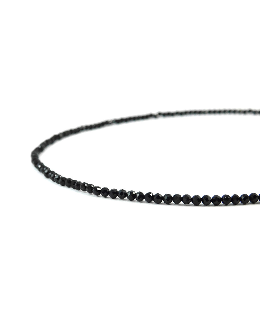 Spinel necklace, facet, silver