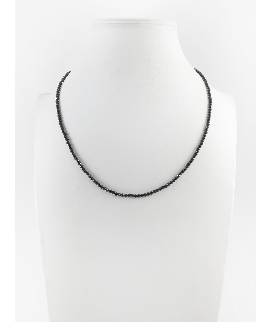 Spinel necklace, facet, silver