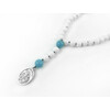 Rosary for prayer &quot;Saint Joseph&quot; Agate, Aquamarine