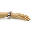 Exclusive bracelet &quot;Passionate combination&quot; Amethyst, Garnet facet, Cat&#039;s eye crumb