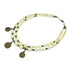 Exclusive necklace &quot;Vladaz&quot; Mother of pearl, 2 rows