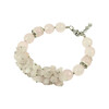 Exclusive bracelet &quot;Virgin&quot; Rose quartz face, crumb