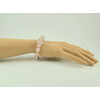 Exclusive bracelet &quot;Virgin&quot; Rose quartz face, crumb