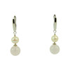 Exclusive earrings &quot;Sylvia&quot; Rose Quartz, Pearls