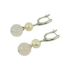 Exclusive earrings &quot;Sylvia&quot; Rose Quartz, Pearls