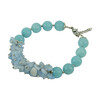 Exclusive bracelet &quot;Virgo&quot; Aquamarine, crumb