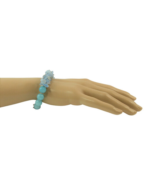 Exclusive bracelet "Virgo" Aquamarine, crumb