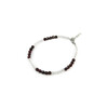 Bracelet Garnet, Rock crystal facet