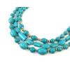 Exclusive necklace &quot;Azan&quot; Turquoise, 3 rows