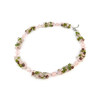 Exclusive necklace &quot;Tender Orchid&quot;, Rose Quartz