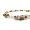 Exclusive necklace &quot;Tender Orchid&quot;, Rose Quartz