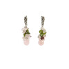 Exclusive earrings &quot;Tender Orchid&quot;, Rose Quartz