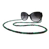 Exclusive accessory for glasses Malachite, Tourmaline facet