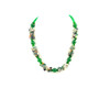 Exclusive necklace &quot;Spring forest&quot; chrysoprase, small jasper