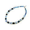 Exclusive necklace &quot;Colorful Notes&quot; Agate bar, facet, crumb Moonstone