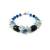 Exclusive bracelet &quot;Colorful Notes&quot; Agate bar, facet, crumb Moonstone