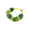 Exclusive bracelet &quot;Jade sun&quot; Agate bar, crumb Jade, Cat&#039;s eye