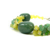 Exclusive bracelet &quot;Jade sun&quot; Agate bar, crumb Jade, Cat&#039;s eye