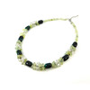 Exclusive necklace &quot;Colorful notes&quot; Agate bar, Prynit crumb, Rock crystal