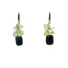 Exclusive earrings &quot;Colorful notes&quot; Agate bar, Prynit crumb, Mountain crystal