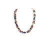 Exclusive necklace &quot;Spring mallows&quot; Agate bar, Amethyst crumb, Chalcedony, Fluorite