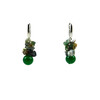 Exclusive earrings &quot;Spring Forest&quot; Chrysoprase, Jasper crumb