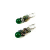 Exclusive earrings &quot;Spring Forest&quot; Chrysoprase, Jasper crumb