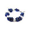 Exclusive bracelet &quot;Pearl symphony&quot; Pearls, lapis lazuli