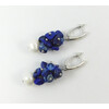 Exclusive &quot;Pearl Symphony&quot; earrings Pearls, lapis lazuli