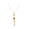 Exclusive pendant &quot;Fiji&quot; Agate facet, bar