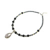 Exclusive necklace &quot;Julie&quot; Agate, Hematite