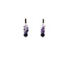 Exclusive earrings &quot;Lavender freshness&quot; Aventurine polyhedron