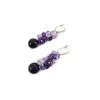 Exclusive earrings &quot;Lavender freshness&quot; Aventurine polyhedron