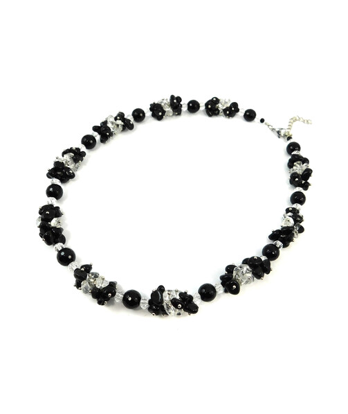 Exclusive necklace "Crystal agate" Agate facet