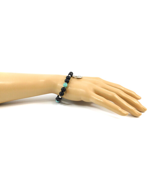 Exclusive bracelet "Mix" Amazonite Shungite