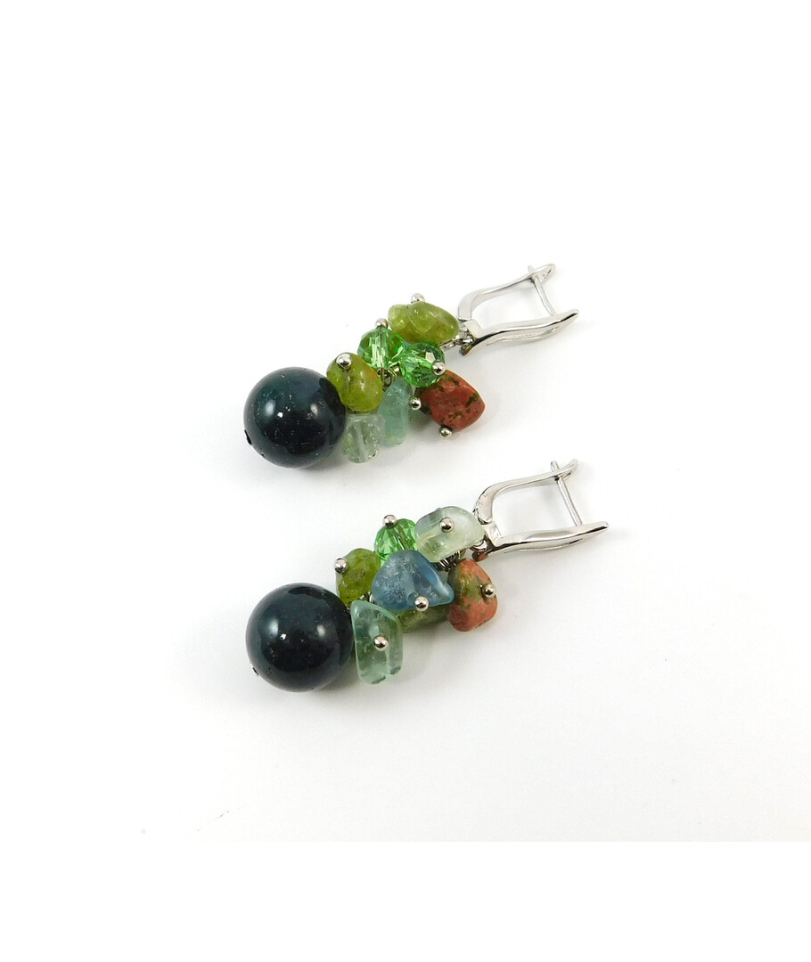 Exclusive earrings "Color of Nature" Jasper