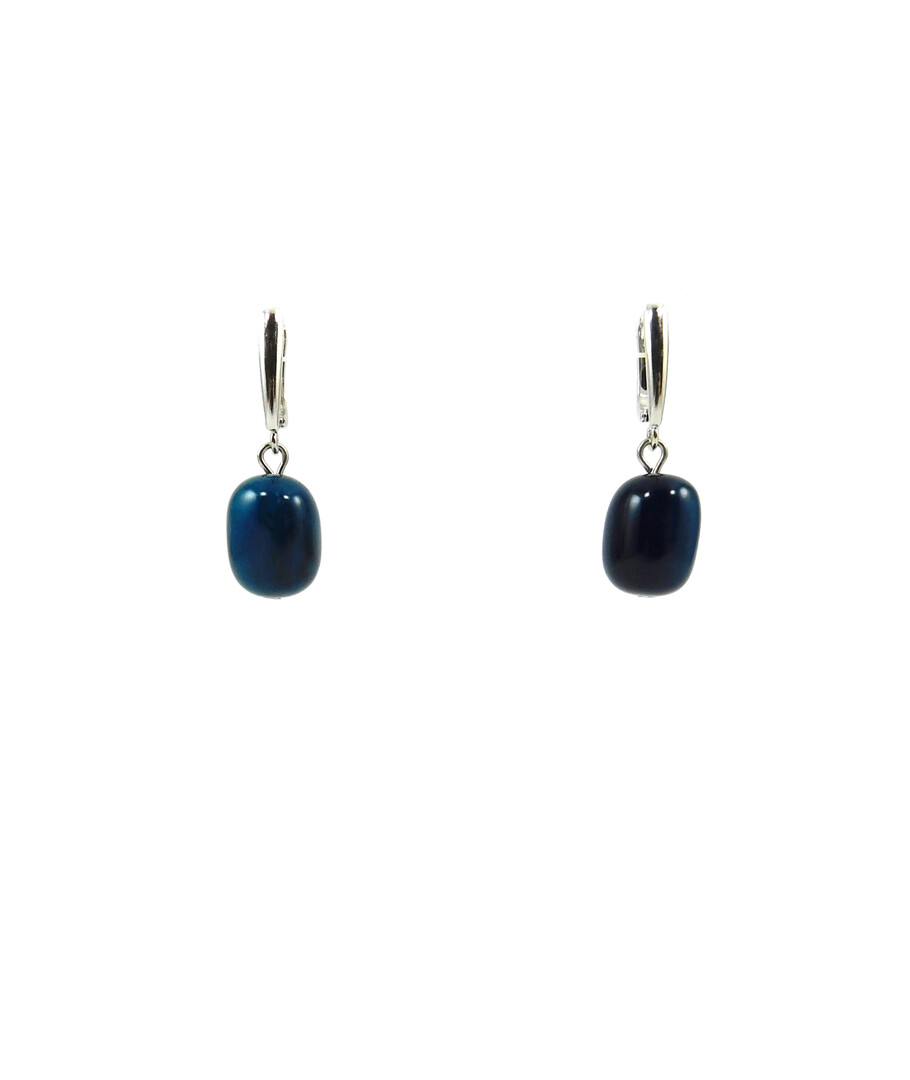 Exclusive Agate barrel earrings