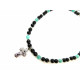 Эксклюзивное ожерелье "Лион" Турмалин, Амазонит, плетение