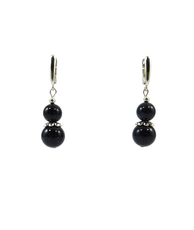 Exclusive earrings "Natalia" Aventurine sphere