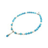 Exclusive necklace &quot;Aqua pearls&quot; Aquamarine, Pearls