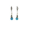 Exclusive earrings &quot;Aqua pearls&quot; Aquamarine, Pearls