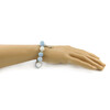 Exclusive bracelet &quot;Monica&quot; Aquamarine, Adular