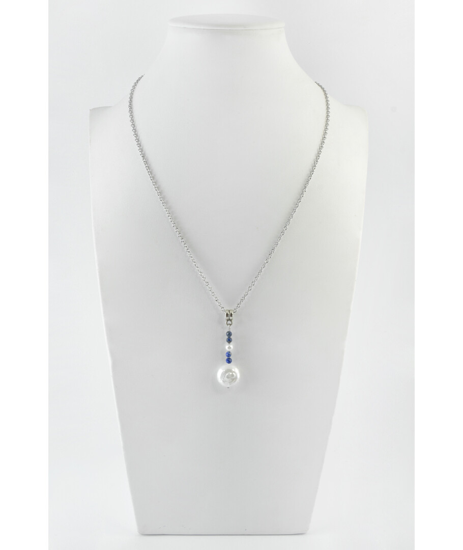 Exclusive pendant "Patricia" Mallorca round, lapis lazuli facet