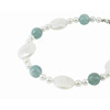 Exclusive bracelet &quot;Patricia&#039;s Heart&quot; Majorca round, Amazonite