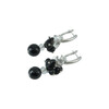 Exclusive earrings &quot;Crystal Agate&quot; Agate faces