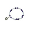 Exclusive bracelet &quot;Mix&quot; Amethyst facet, Rose quartz facet