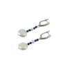 Exclusive earrings &quot;Patricia&quot; Mallorca round, lapis lazuli