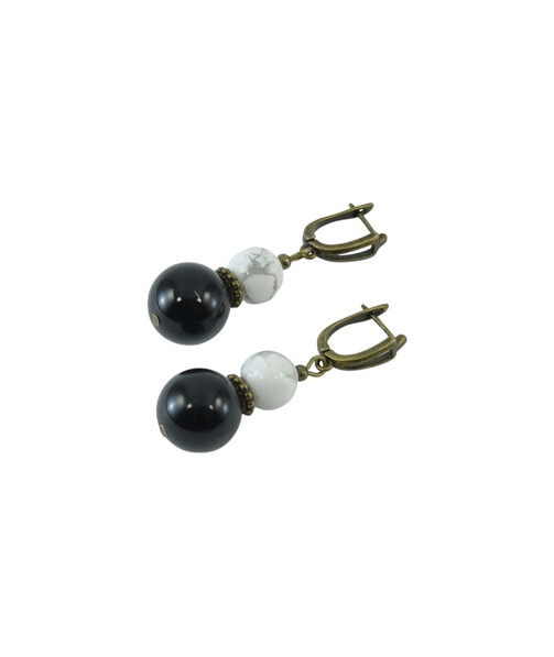 Exclusive earrings "Yarin Dar" Agate, Kahalong